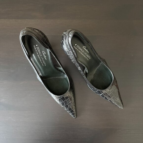Almost new - Donald Pliner Couture Black Pointy Toe Heels Pumps, Size 7 - Picture 4 of 7